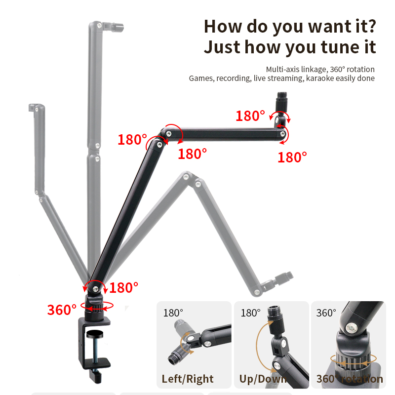 Soporte de Micrófono Inalámbri - Heavy Equipment Business reseña y precio